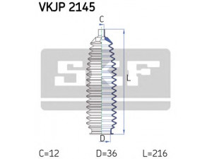 SKF VKJP 2145 gofruotoji membrana, vairavimas 
 Vairavimas -> Gofruotoji membrana/sandarinimai
48203-6F610
