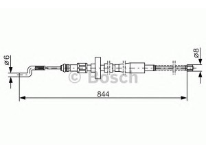 BOSCH 1 987 477 171 trosas, stovėjimo stabdys 
 Stabdžių sistema -> Valdymo svirtys/trosai
701 609 701