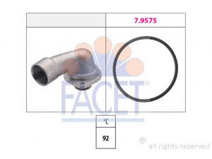 FACET 7.8349 termostatas, aušinimo skystis 
 Aušinimo sistema -> Termostatas/tarpiklis -> Thermostat
13 38 014, 13 38 067, 13 38 078