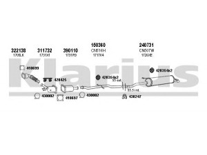 KLARIUS 180696E išmetimo sistema