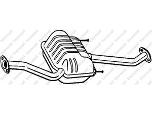 BOSAL 278-687 galinis duslintuvas 
 Išmetimo sistema -> Duslintuvas
287204D351