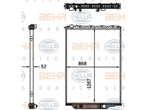 HELLA 8MK 376 761-631 radiatorius, variklio aušinimas
2 109 714 1, 2 109 714 4, 2 124 762 9