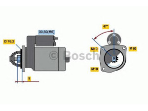 BOSCH 0 001 109 389 starteris 
 Elektros įranga -> Starterio sistema -> Starteris
1728770, 4M5T 11000 KE