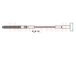 BENDIX 432984B trosas, stovėjimo stabdys 
 Stabdžių sistema -> Valdymo svirtys/trosai
522550, 9127540, 9127540, 9127540