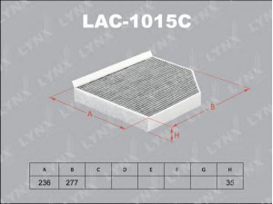 LYNXauto LAC-1015C filtras, salono oras 
 Techninės priežiūros dalys -> Techninės priežiūros intervalai
8K0 819 439 A, 8K0 819 439 B, X4332002