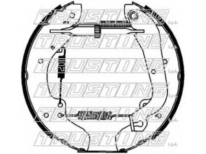 TRUSTING 6404 stabdžių trinkelių komplektas 
 Techninės priežiūros dalys -> Papildomas remontas