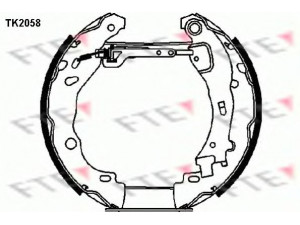 FTE TK2058 stabdžių trinkelių komplektas 
 Techninės priežiūros dalys -> Papildomas remontas
424211, 424227, 424210, 424211