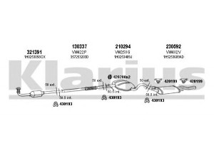 KLARIUS 930629E išmetimo sistema 
 Išmetimo sistema -> Išmetimo sistema, visa