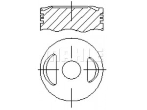 MAHLE ORIGINAL E51500 stūmoklis