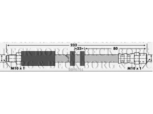 BORG & BECK BBH6761 stabdžių žarnelė 
 Stabdžių sistema -> Stabdžių žarnelės
4A0611775, 4A0611775, 4A0 611 775