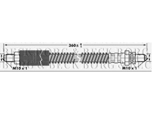 BORG & BECK BBH6974 stabdžių žarnelė 
 Stabdžių sistema -> Stabdžių žarnelės
1011293, 96AB2282AB