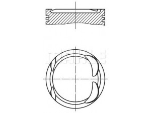 MAHLE ORIGINAL 083 03 02 stūmoklis