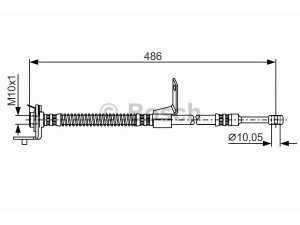 BOSCH 1 987 481 372 stabdžių žarnelė 
 Stabdžių sistema -> Stabdžių žarnelės
58732 1C000, 58732 1C050