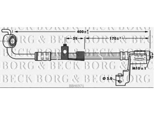 BORG & BECK BBH6971 stabdžių žarnelė 
 Stabdžių sistema -> Stabdžių žarnelės
7111983