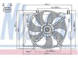 NISSENS 85290 ventiliatorius, radiatoriaus 
 Aušinimo sistema -> Oro aušinimas
000 540 16 88, 202 505 40 55, 50101095AA