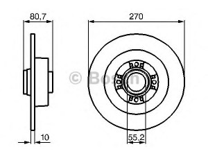 BOSCH 0 986 479 196 stabdžių diskas 
 Stabdžių sistema -> Diskinis stabdys -> Stabdžių diskas
77 01 207 898