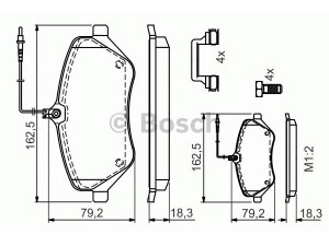 BOSCH 0 986 494 585 stabdžių trinkelių rinkinys, diskinis stabdys 
 Techninės priežiūros dalys -> Papildomas remontas
4252 94, 4254 11, 4252 78, 4252 94