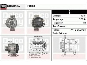 DELCO REMY DRA0457 kintamosios srovės generatorius 
 Elektros įranga -> Kint. sr. generatorius/dalys -> Kintamosios srovės generatorius
1319014, 2S7T10300BA, 2S7T10300BB