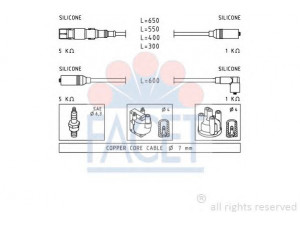 FACET 4.9932 uždegimo laido komplektas 
 Kibirkšties / kaitinamasis uždegimas -> Uždegimo laidai/jungtys
N 103 164 01, N 103 164 02, N 103 164 03