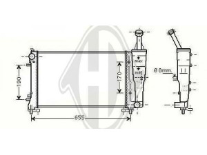 DIEDERICHS 8321303 radiatorius, variklio aušinimas 
 Aušinimo sistema -> Radiatorius/alyvos aušintuvas -> Radiatorius/dalys
46834075, 51706942, 51859376, 46834075