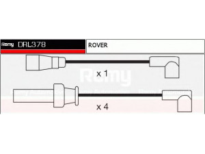 DELCO REMY DRL378 uždegimo laido komplektas 
 Kibirkšties / kaitinamasis uždegimas -> Uždegimo laidai/jungtys