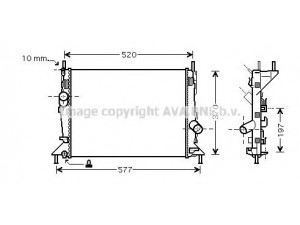 AVA QUALITY COOLING FDA2368 radiatorius, variklio aušinimas