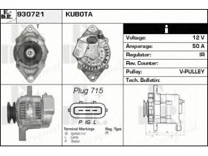 EDR 930721 kintamosios srovės generatorius
17490-64010, 17490-64011, 17490-64012