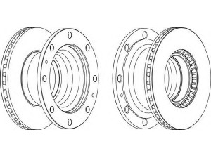 FERODO FCR231A stabdžių diskas 
 Stabdžių sistema -> Diskinis stabdys -> Stabdžių diskas