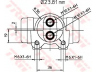 TRW BWK223 rato stabdžių cilindras 
 Stabdžių sistema -> Ratų cilindrai
4500937, 9161237, 7701044603, 9161237