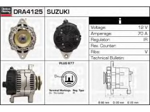 DELCO REMY DRA4125 kintamosios srovės generatorius 
 Elektros įranga -> Kint. sr. generatorius/dalys -> Kintamosios srovės generatorius
31400-84CO
