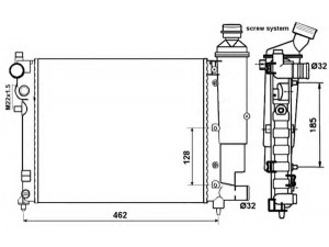 NRF 58067 radiatorius, variklio aušinimas 
 Aušinimo sistema -> Radiatorius/alyvos aušintuvas -> Radiatorius/dalys
1301SQ, 1301SR, 1301SW, 1301TA