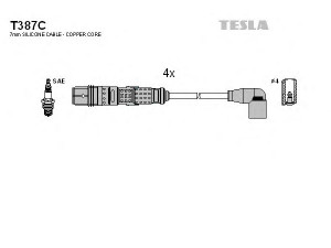 TESLA T387C uždegimo laido komplektas 
 Kibirkšties / kaitinamasis uždegimas -> Uždegimo laidai/jungtys
032905430K, 032905430L, 032905430M