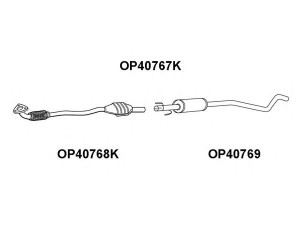 VENEPORTE OP40767K katalizatoriaus keitiklis
5854436, 5854436, 5854436