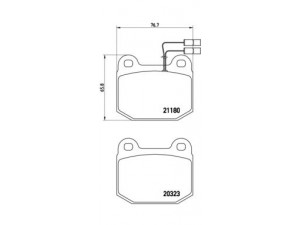 BREMBO P 59 003 stabdžių trinkelių rinkinys, diskinis stabdys 
 Techninės priežiūros dalys -> Papildomas remontas
006071998300, 0060734810, 0060741106