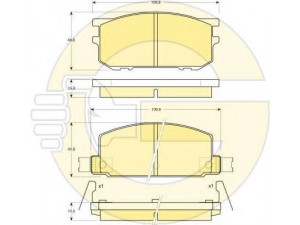 GIRLING 6102109 stabdžių trinkelių rinkinys, diskinis stabdys 
 Techninės priežiūros dalys -> Papildomas remontas
725191110