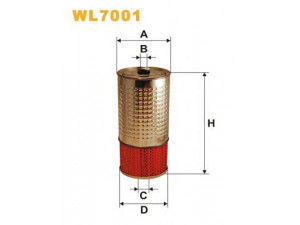 WIX FILTERS WL7001 alyvos filtras 
 Techninės priežiūros dalys -> Techninės priežiūros intervalai
D161, D185, 5002704, 5010667, 5010961