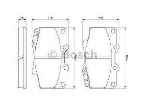 BOSCH 0 986 424 134 stabdžių trinkelių rinkinys, diskinis stabdys 
 Techninės priežiūros dalys -> Papildomas remontas
04465 50140, 04465 60020, 04465 60110