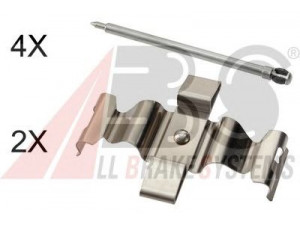 A.B.S. 1803Q priedų komplektas, diskinių stabdžių trinkelės 
 Stabdžių sistema -> Diskinis stabdys -> Stabdžių dalys/priedai
