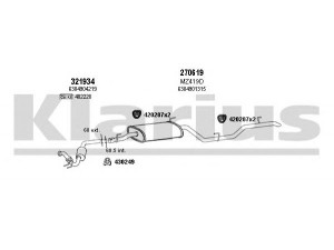 KLARIUS 600433E išmetimo sistema