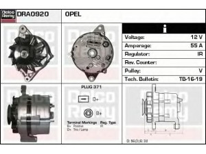 DELCO REMY DRA0920 kintamosios srovės generatorius 
 Elektros įranga -> Kint. sr. generatorius/dalys -> Kintamosios srovės generatorius
1204009, 1204011, 1204198, 1204318