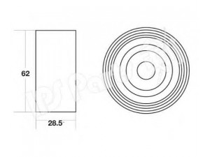 IPS Parts ITB-6241 įtempiklis, paskirstymo diržas 
 Diržinė pavara -> Paskirstymo diržas/komplektas -> Dirželio įtempiklis (įtempimo blokas)
13503-27010, 1350564012