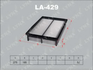 LYNXauto LA-429 oro filtras 
 Techninės priežiūros dalys -> Techninės priežiūros intervalai
LF50-13-Z40, LF50-13-Z40-9U, LF50-13-Z409A