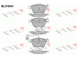 FTE BL2785A1 stabdžių trinkelių rinkinys, diskinis stabdys 
 Techninės priežiūros dalys -> Papildomas remontas
8J0 698 151 A, 8J0 698 151 F, 8P0 698 151