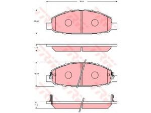 TRW GDB7236 stabdžių trinkelių rinkinys, diskinis stabdys
41060VW085, AY040NS105