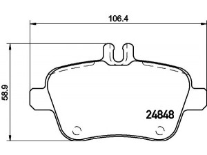 MINTEX MDB3206 stabdžių trinkelių rinkinys, diskinis stabdys 
 Techninės priežiūros dalys -> Papildomas remontas
0064202320, 0064207920, 0064208020