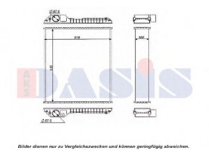 AKS DASIS 440605N radiatorius, variklio aušinimas