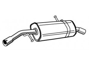 FONOS 23094 galinis duslintuvas 
 Išmetimo sistema -> Duslintuvas
1607352580, 1726YG