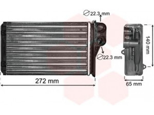 VAN WEZEL 40006292 šilumokaitis, salono šildymas 
 Šildymas / vėdinimas -> Šilumokaitis
6448P9