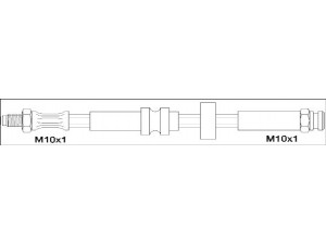 WOKING G1901.11 stabdžių žarnelė 
 Stabdžių sistema -> Stabdžių žarnelės
82390661, 82407500, 82422141, 82422143
