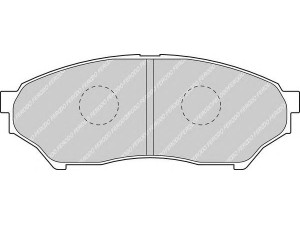 FERODO FSL1596 stabdžių trinkelių rinkinys, diskinis stabdys 
 Techninės priežiūros dalys -> Papildomas remontas
MN102615, MR475453